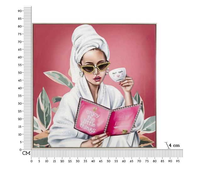 ЛАКИРАНА ПЛАТНЕНА ЛУКСОЗНА СПА КАРТИНА С РАМКА -В- СМ 82X4X82