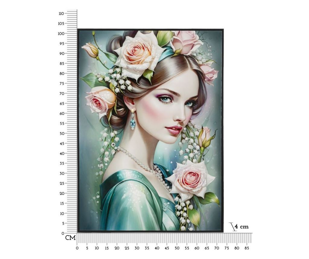 Zidna umjetnost Fantasy plava 72 cm - 7