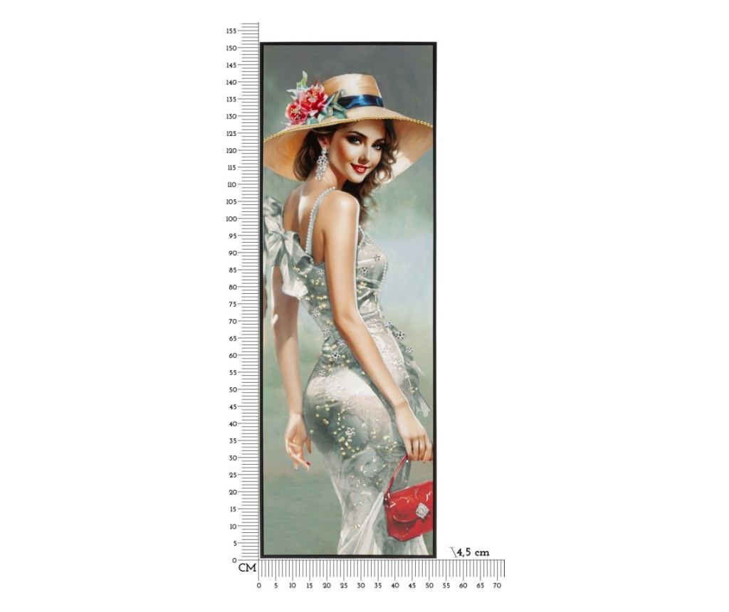 Zidna umjetnost Elegant Grey 52 cm - 13