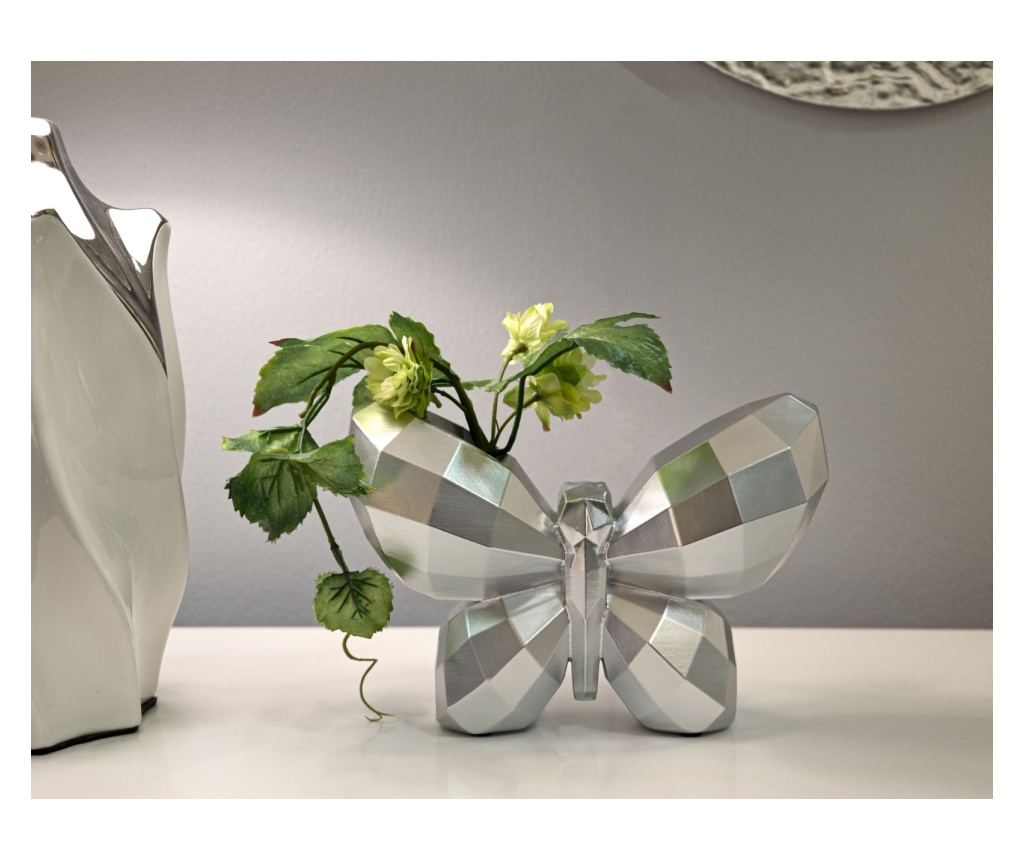 Vaza Leptir Srebrna 23 cm - 5