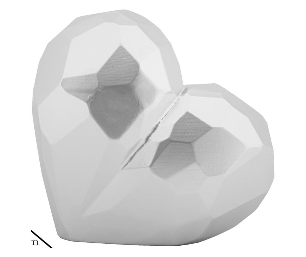 Vaza Srce Srebrna 19 cm - 6