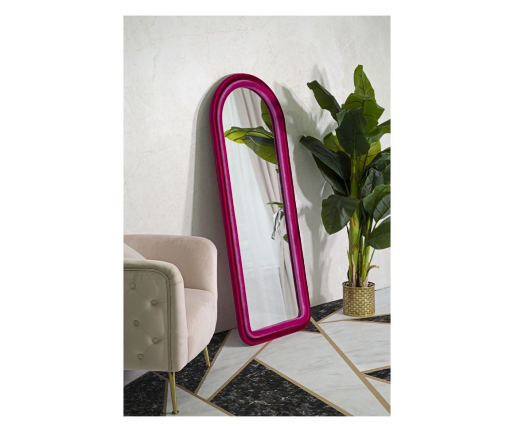 Zidno ogledalo Cloe ružičasto 60 cm - 5