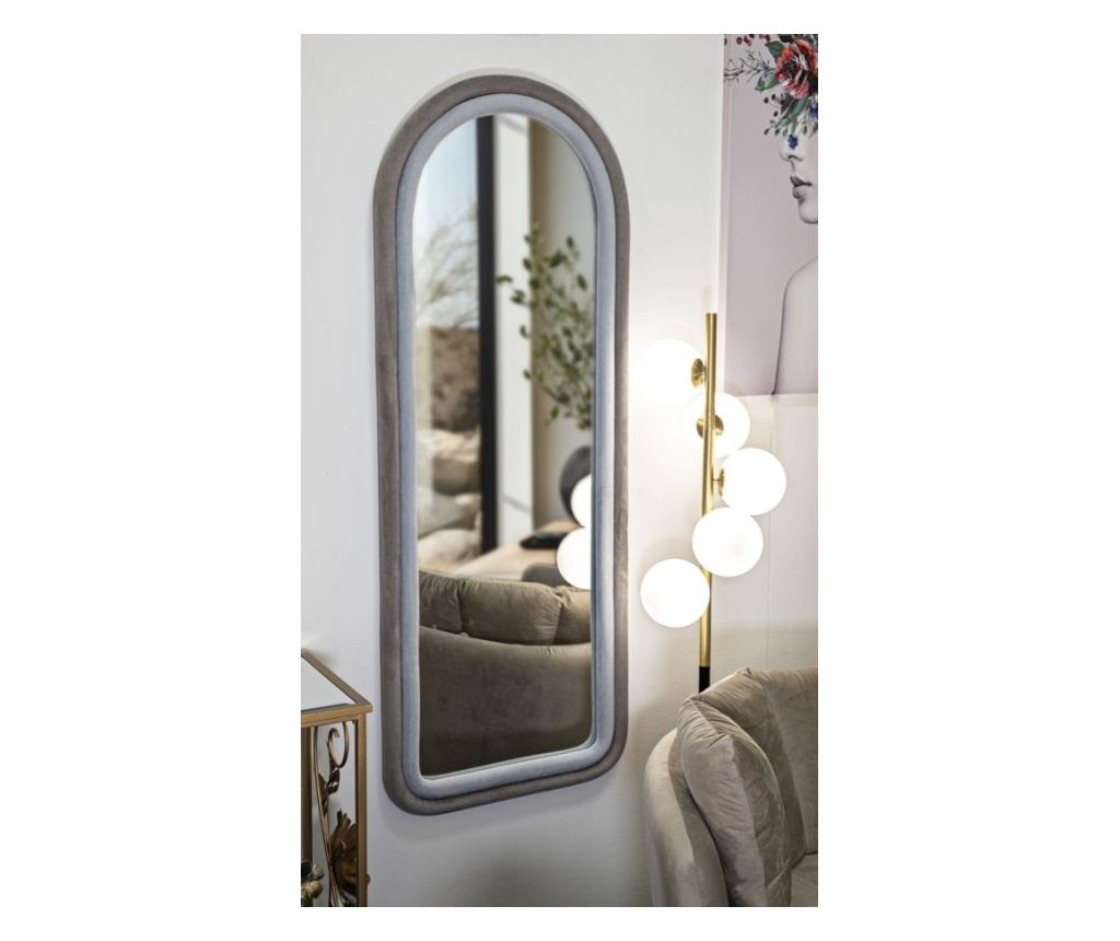 Zidno ogledalo Cloe sivo 60 cm - 5