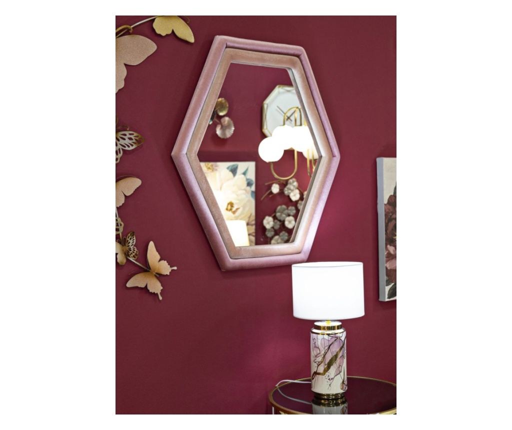 Zidno ogledalo Tony Pink 75 cm - 5