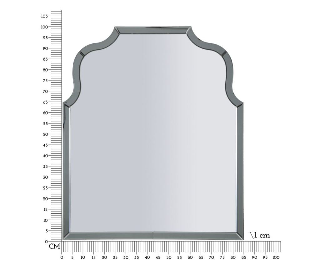Zidno ogledalo Ankara sivo 85 cm - 8