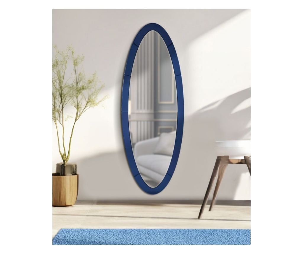 Zidno ogledalo Oslo plavo 55 cm - 6