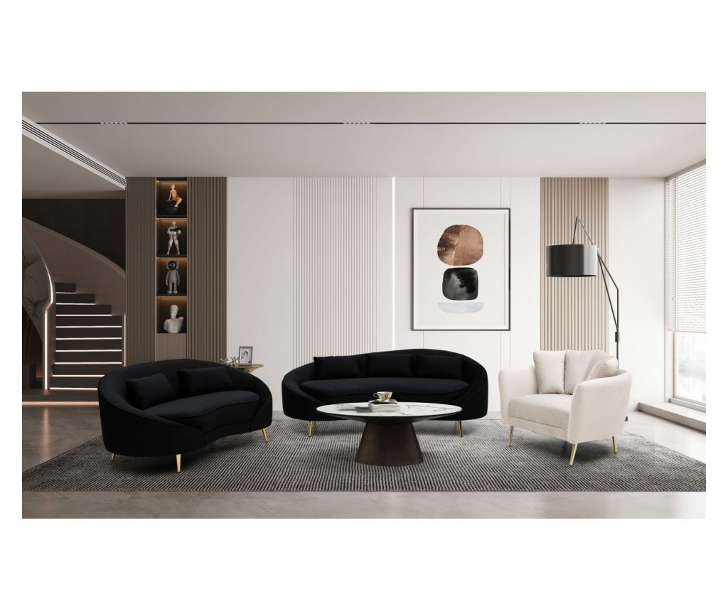 ΚΑΝΑΠΕΣ 3 ΘΕΣΕΩΝ OSLO ΜΕ ΜΑΞΙΛΑΡΙΑ ΜΑΥΡΟΣ CM 185X84X68 - 11