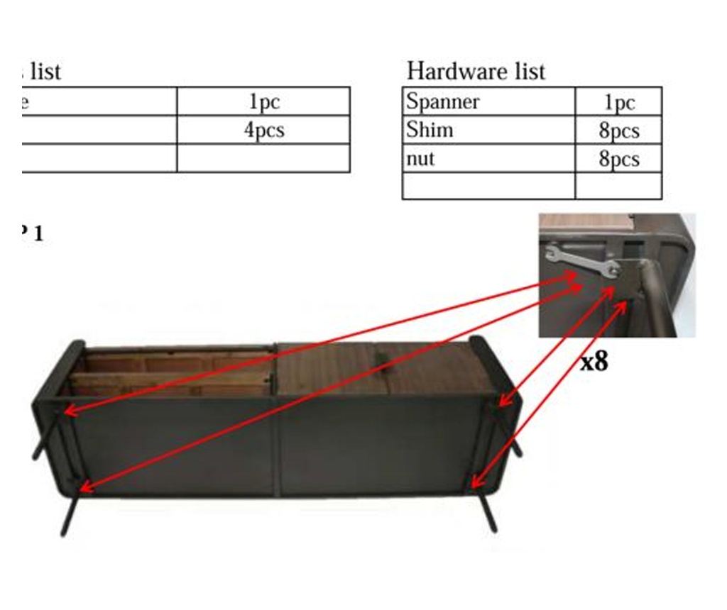 TV stalak Toronto zeleni 150 cm - 10