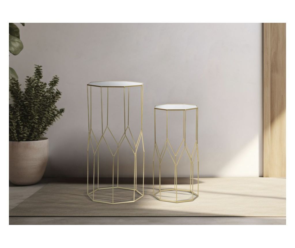 Stolić za kavu Newy Gold 50 cm (2 kom) - 6