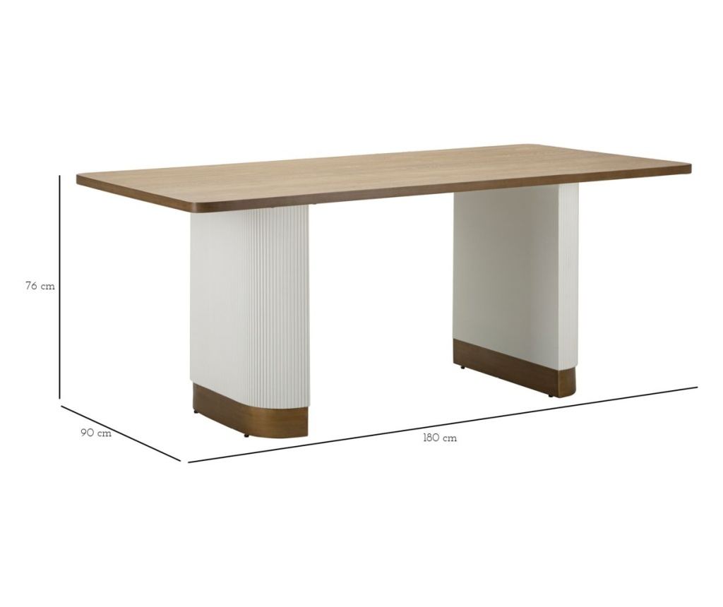Blagovaonski stol Tolosa bijeli 180 cm - 18