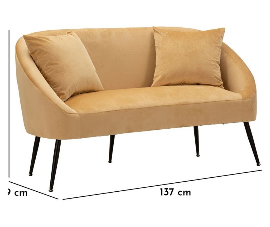 Sofa Browny Brown 137 cm - 12