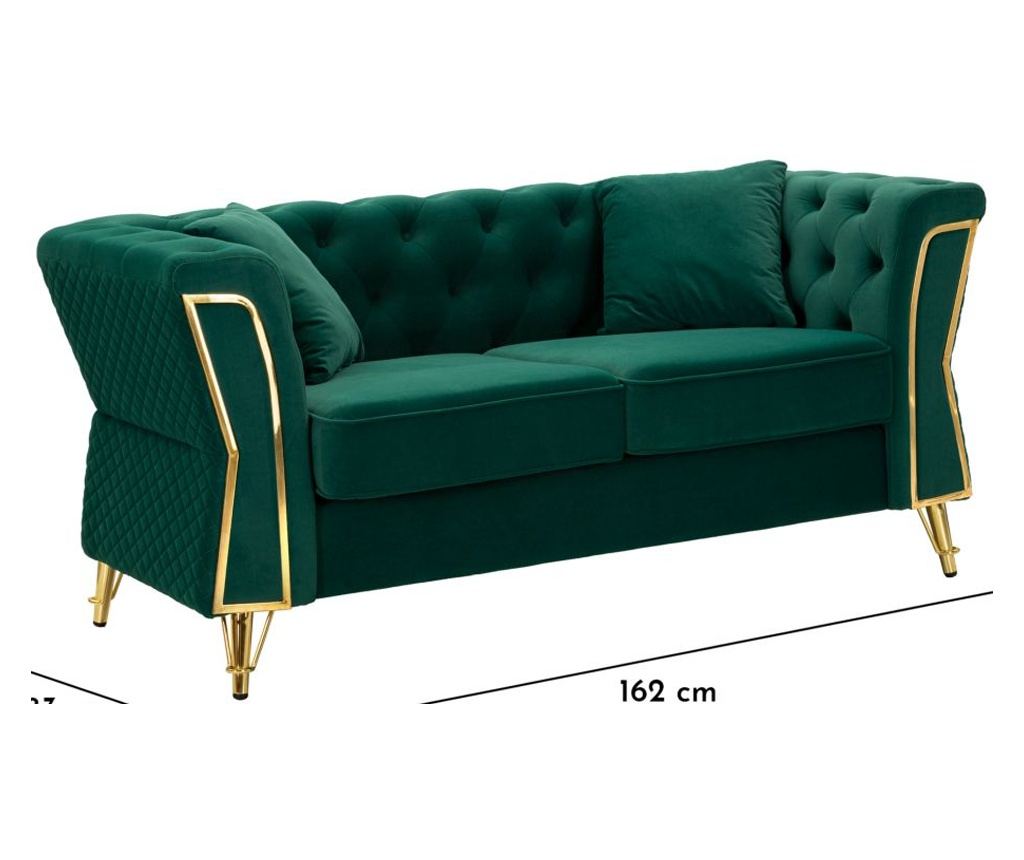 ΚΑΝΑΠΕΣ EMY ΠΡΑΣΙΝΟΣ ΜΕ ΜΑΞΙΛΑΡΙΑ CM 162X83X76 - 14