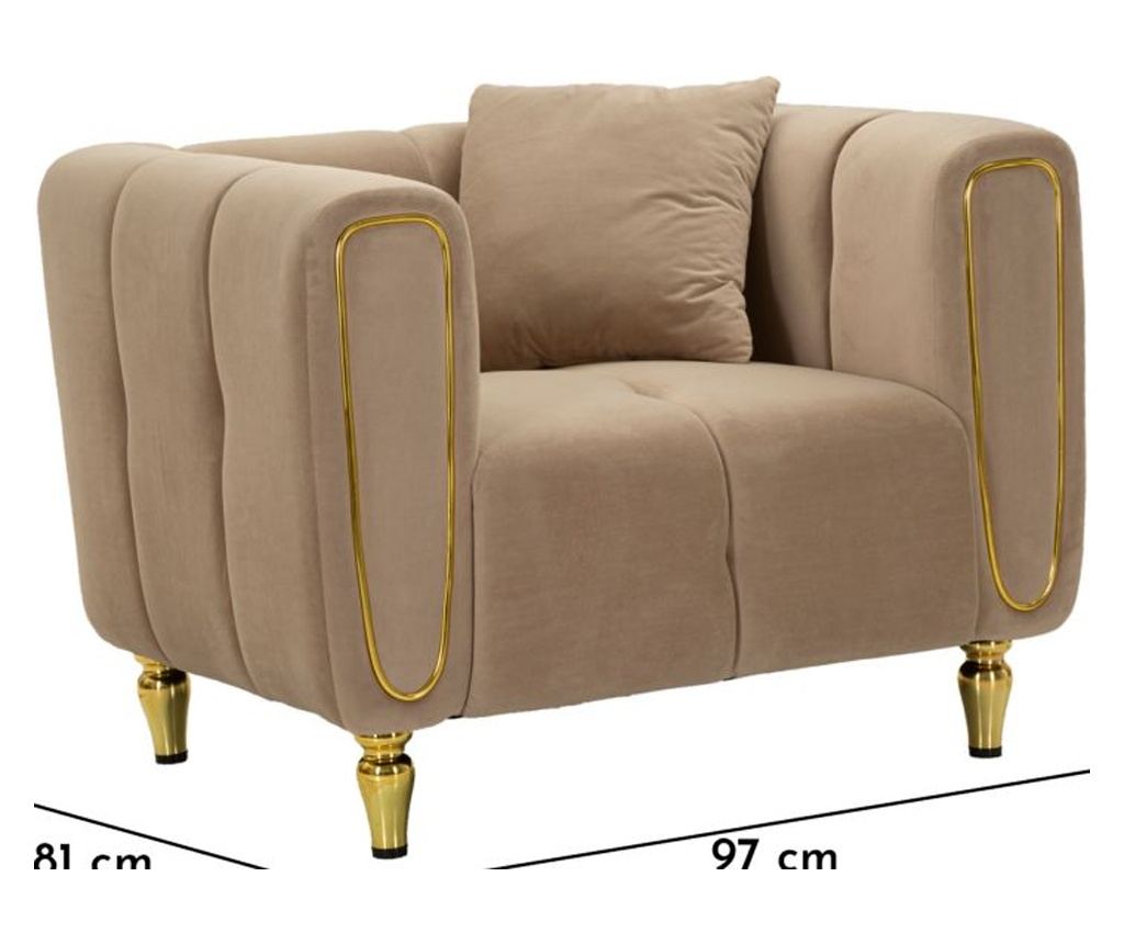 Fotelja Alma Siva 81 cm - 27