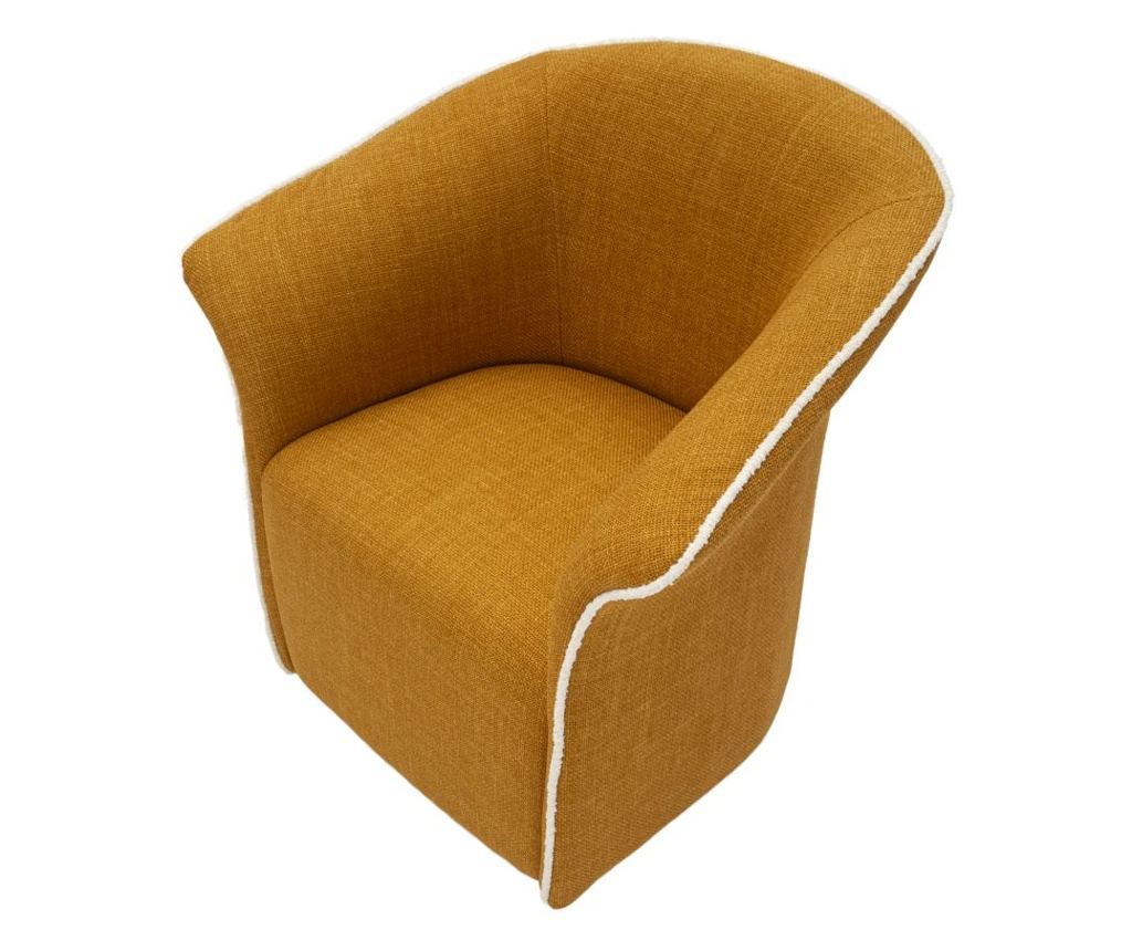 Fotelja Senape Žuta 84 cm - 5