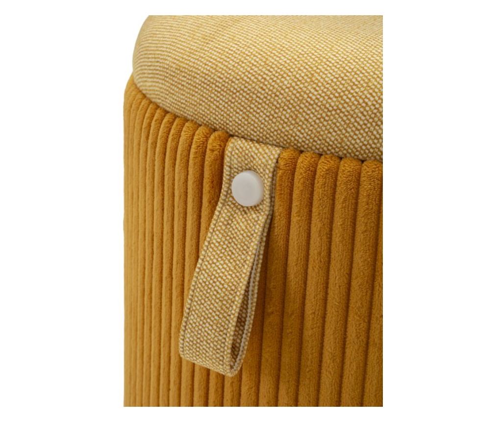 Пуф Bolzano жълт 38 см (2 бр.) - 3