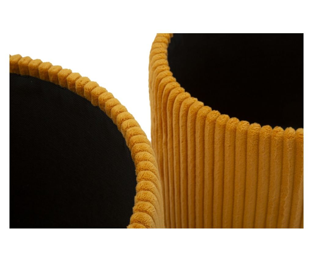 Пуф Bolzano жълт 38 см (2 бр.) - 8