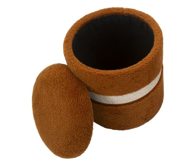 КОМПЛЕКТ ТАБУРЕТКИ С МЯСТО ЗА СЪХРАНЕНИЕ SAINT-MORITZ КАФЯВИ 2 БР. CM Ø 40X47-32X38