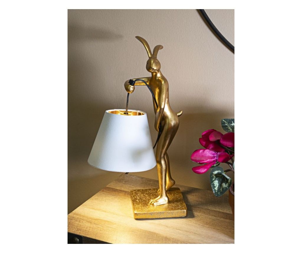 Stolna svjetiljka Zec zlatna 26 cm - 6