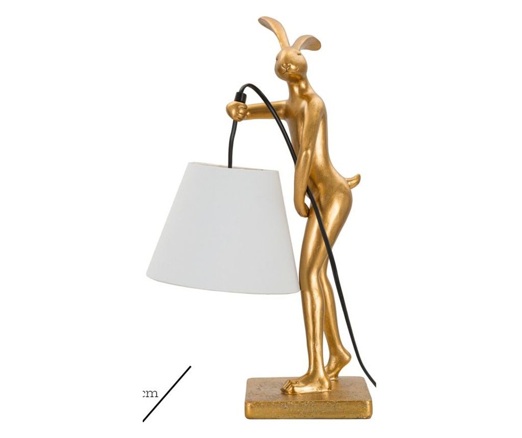 Stolna svjetiljka Zec zlatna 26 cm - 7