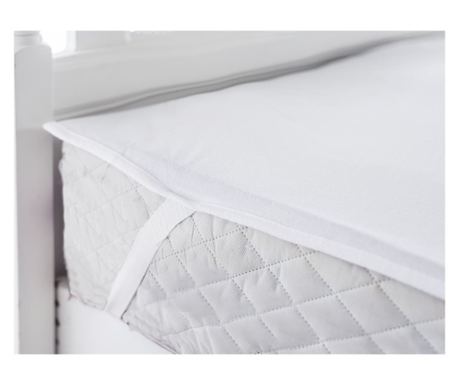Kotonia Home Водоустойчив памучен протектор за матрак за бебе 60x120 см, бял