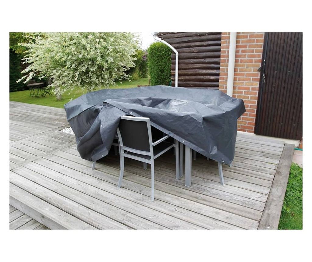 Nature Husă mobilier de grădină pentru mese rotunde, 325x325x90 cm - 2