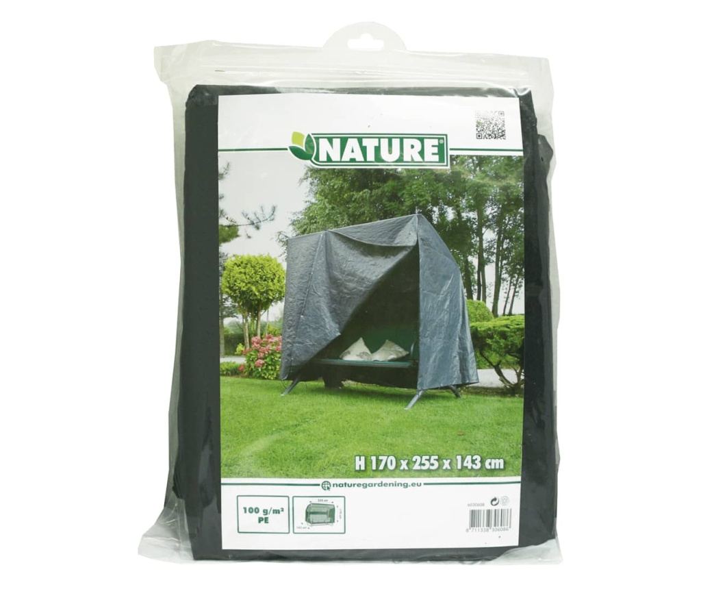 Nature Husă mobilier de grădină pentru leagăne verandă, 255x170x143 cm - 3