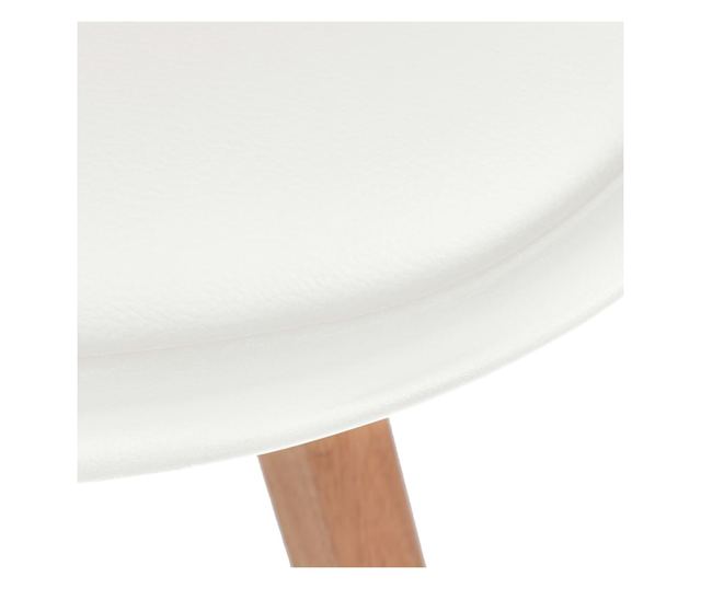 Kuhinjske stolice, 4 kom., bijele, umjetna koža