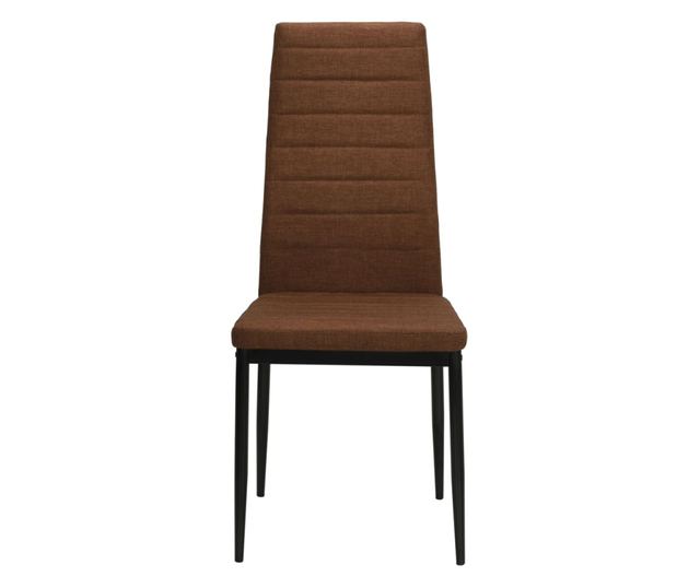 Stolice za blagovaonicu, 4 kom., smeđe, tkanina