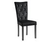 Kuhinjske stolice, 2 kom., crne, baršun