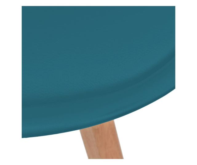 Kuhinjske stolice, 2 kom., tirkizne, umjetna koža