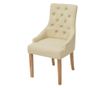 Stolice za blagovaonicu, 4 kom., krem, tekstilni materijal