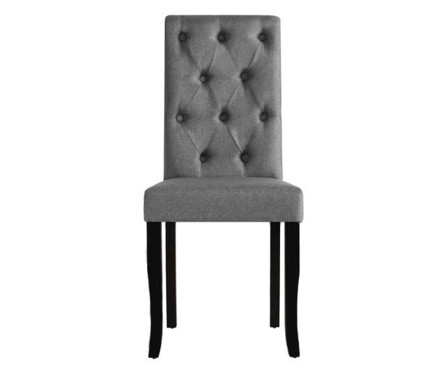 Kuhinjske stolice, 2 kom., tamno siva, tekstil