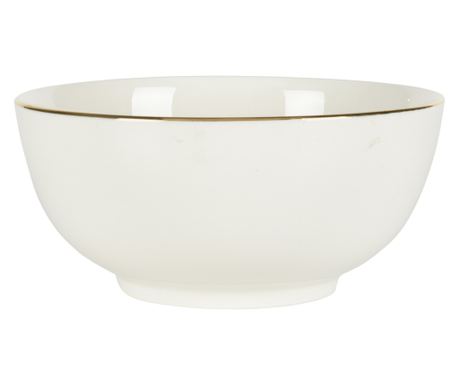 Miska z kolekce Siaki, porcelán, 19x9 cm, 1,5 l, bílá