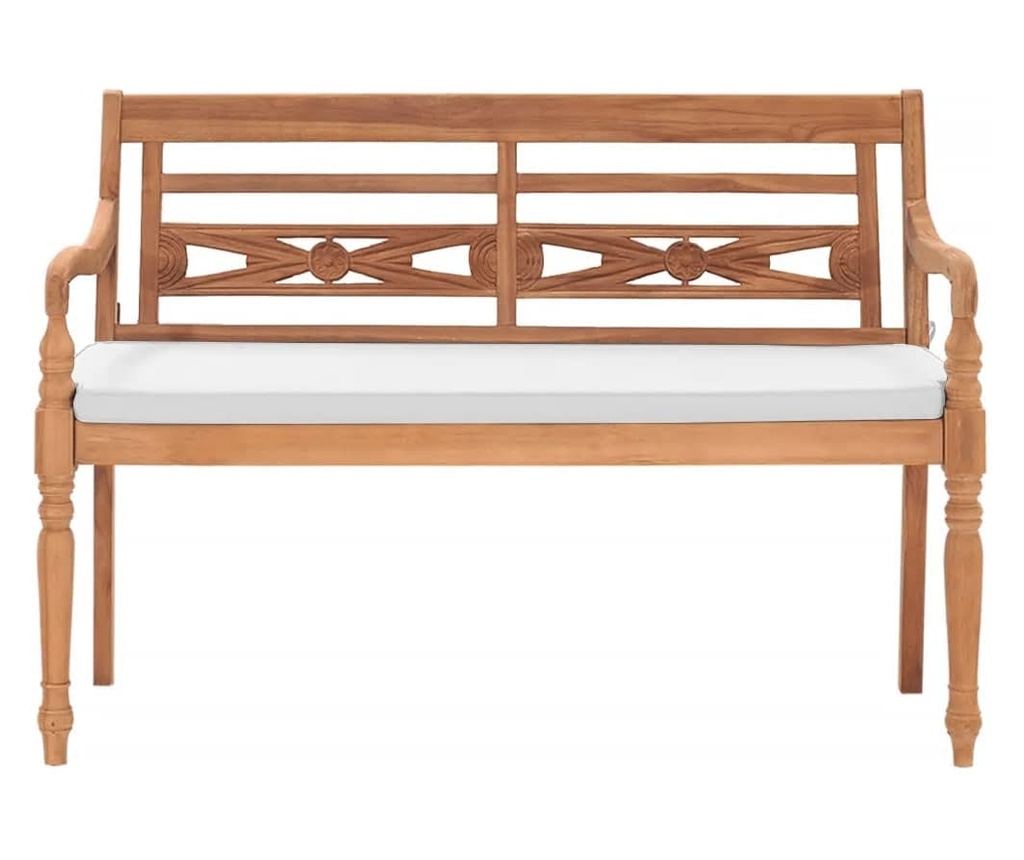 Kutna garnitura Batavia s jastucima, 120 cm, tikovina - 2