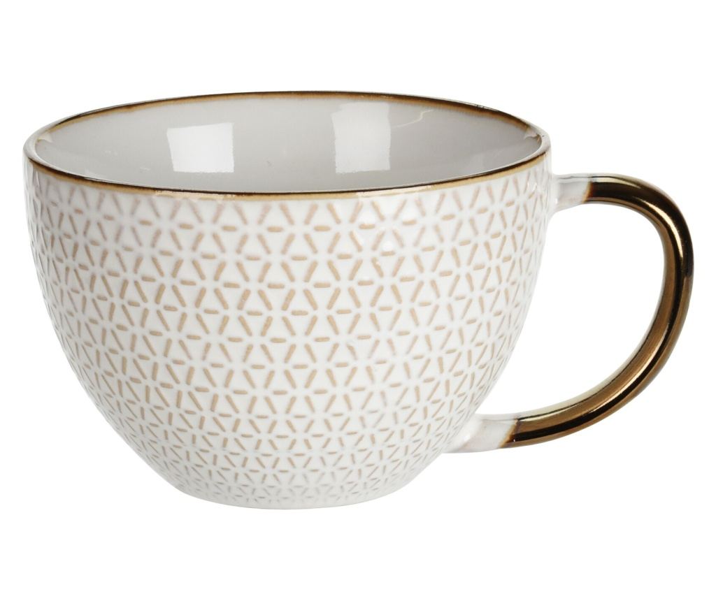 Set 4 cani Kiváló háztartási eszközök, kerámia, 15x12x8 cm, 460 ml, alb - 4