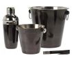 Set accesorii bar Koopman-Excellent Houseware, otel inoxidabil, negru lucios