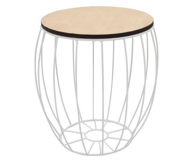 Set stolića za kavu, 3 kom., šperploča od topole, željezo