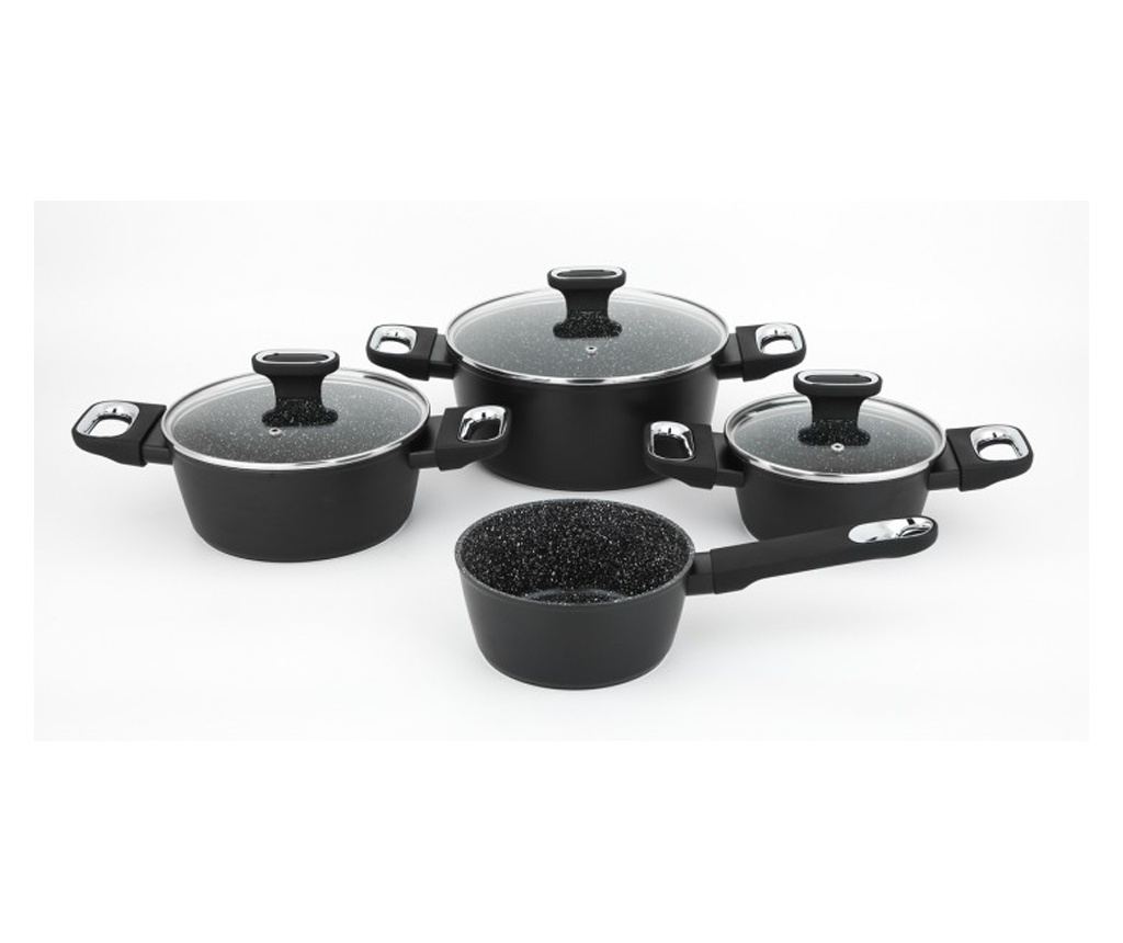 Set oale 7 piese Carl Schmidt Sohn-Marburg+, aluminiu, 16/20/24 cm, negru - 2