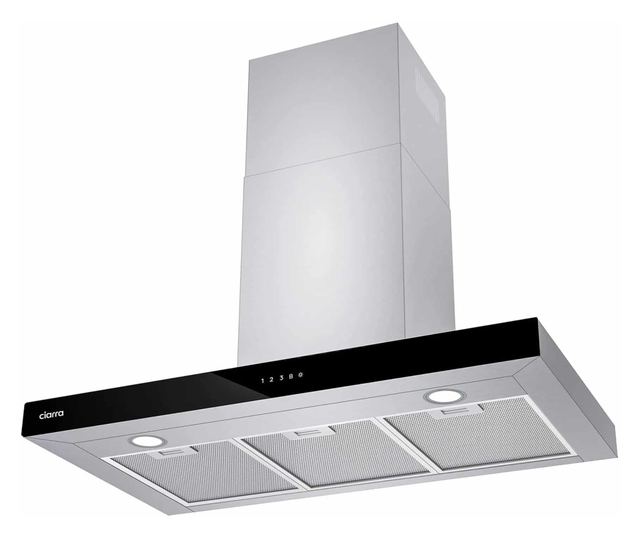 Ciarra T-Type fali páraelszívó, 650 m³/h, 90 cm, rozsdamentes acél