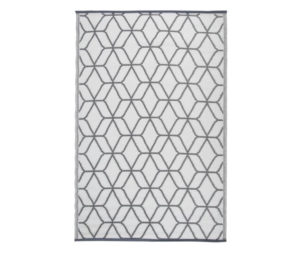 Esschert Design zunanja preproga, siva in bela, 180x121 cm, OC25 - 2
