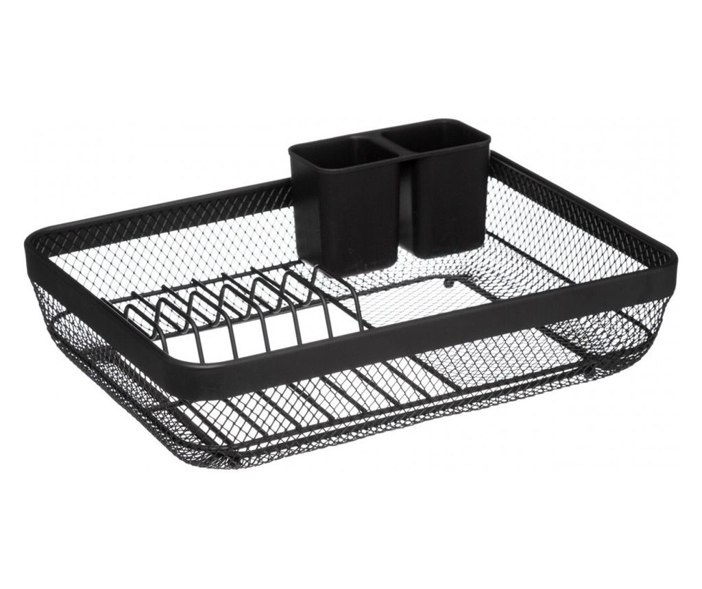 Scurgator vase Mojy, otel, negru, 43 x 32 x 13.5 cm - 2