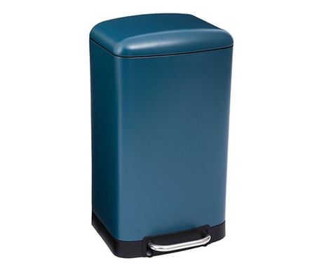 Retro Blue szemetes, 30 liter, acl, pedllal, 34 x 32 x 61 cm, 4 kg sly