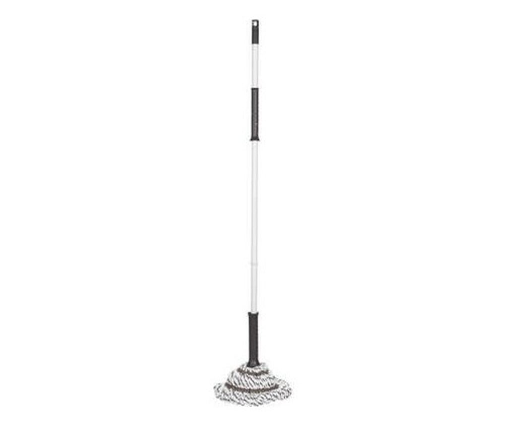 Mop Balai, bumbac, stoarcere prin rasucire, 25 x 130 cm - 2