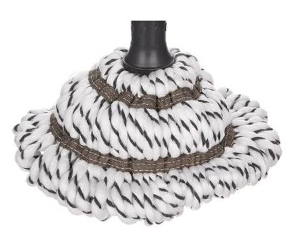 Mop Balai, bumbac, stoarcere prin rasucire, 25 x 130 cm - 3