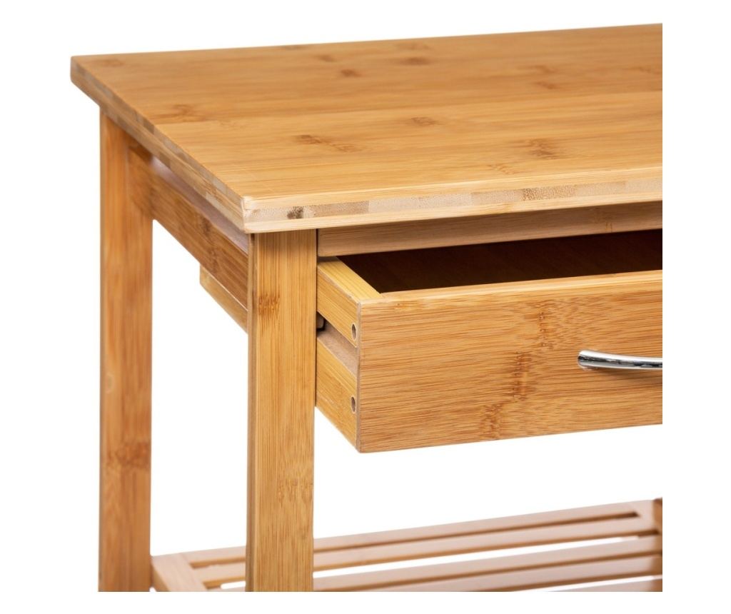 Weldy polc, bambusz, 38 x D 37 x H 90 cm - 3
