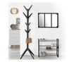 Cuier haine Haga, lemn, negru, 62 x 62 x H173 cm