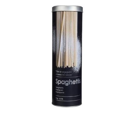 Spagettitároló Doboz Dombornyomott, Metál, 1 kg, 8.5 x 27cm