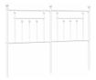 Metalni okvir kreveta, bijeli, 135 cm thumbnail 2