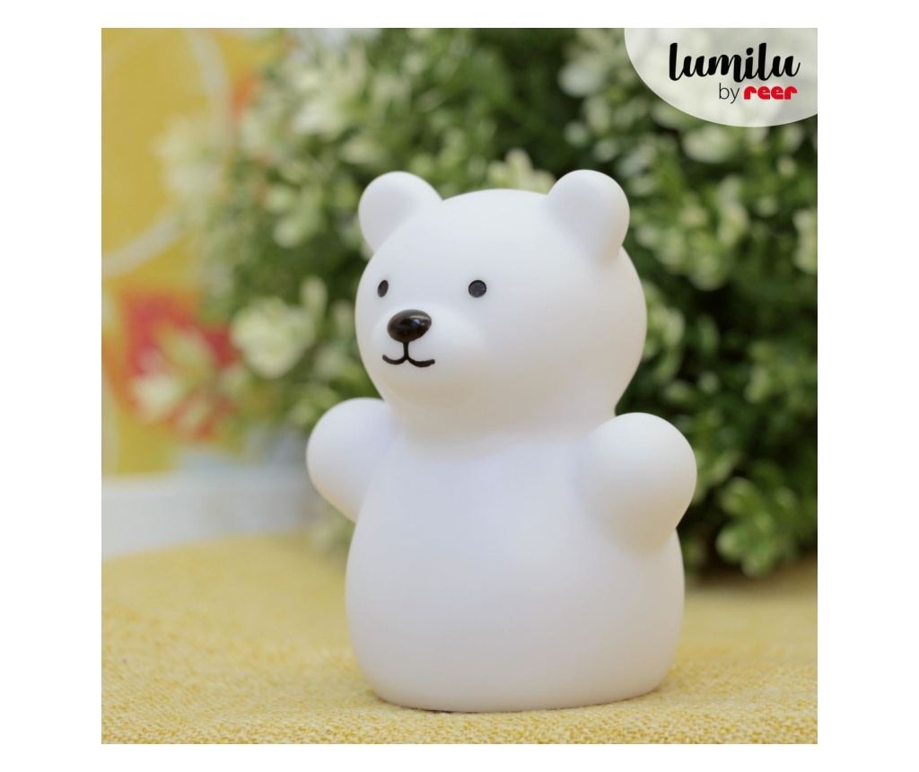 LED nočna lučka, oblika medveda, bela, Lumilu Mini Zoo Bear, Reer 52330 - 4