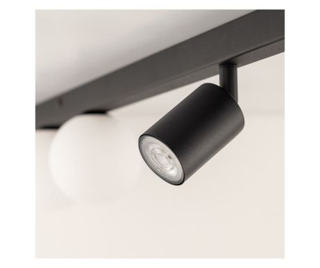 TK Lighting Vox 10002 plafon lampa sufitowa 2x10W GU10 2x6W G9 czarny/biały